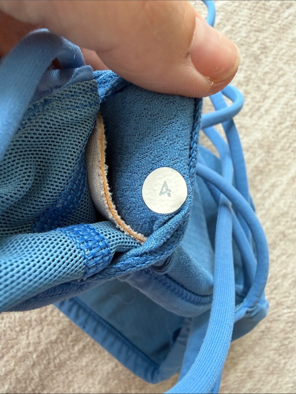 Lululemon Blue Strappy Sports Bra - Picture 4 of 4